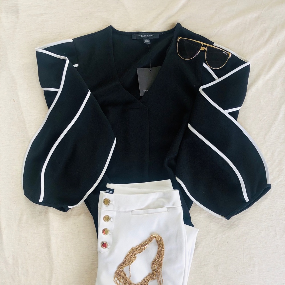 Andrew Marc New York Blouse sz S